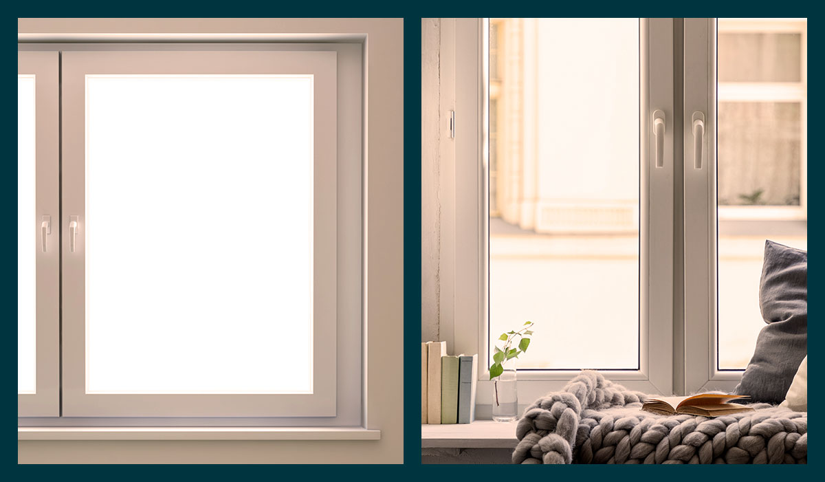 Diferencia de estilo entre una ventana de Aluminio y una de PVC